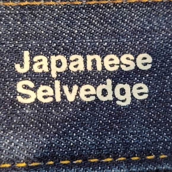 Gap 1969 Japanese Selvedge Jeans Straight Leg Slim Fit Button Fly Mens 31x30 Far - Picture 4 of 16